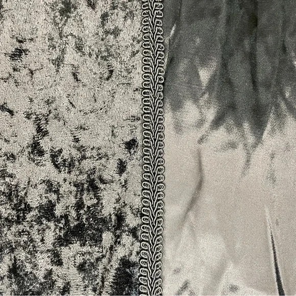 Vintage 90s Lip Service Crushed Velvet Lace Up Corset Maxi Dress - Black - Picture 7 of 14